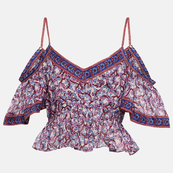 NWT ISABEL MARANT ETOILE GARUVA OFF SHOULDER TOP - Picture 7 of 14